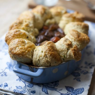 herby beef cobbler