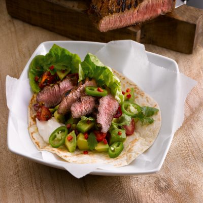 Spicy Beef Tortilla Wraps